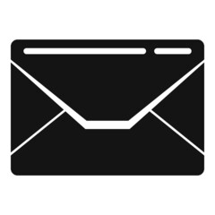 Poster - Postcard envelope icon simple vector. Mail letter