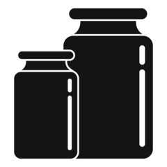 Poster - Scales weights icon simple vector. Scale balance
