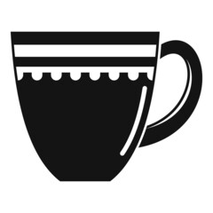 Canvas Print - Cafe mug icon simple vector. Hot cup