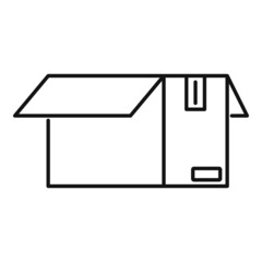 Poster - smart box icon outline vector. crate box