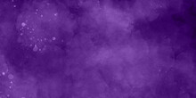 Abstract Galaxy Space Background With Bright Shiny Stars. Infinite Cosmos With Nebula And Numerous White Dot Stars. Colorful Stardust And Milky Way. Dark Purple Grunge Background With Stains.
