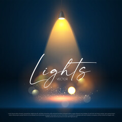 Wall Mural - colorful spotlight and empty scene. light effect presentation design. showcase element.