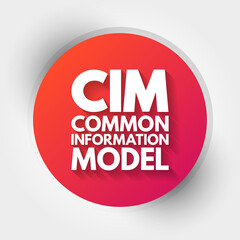 Poster - cim - common information model acronym, concept background