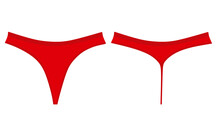 Red Woman Underwear. Vector Illustration