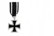 Old medal Cross on a white background.