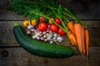 © Екатерина Сулина - Vegetables, carrots, zucchini, garlic