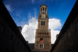 The Belfort Tower n the historic city centre of Bruges in Belgium