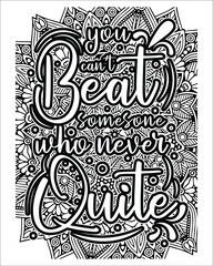 Wall Mural - Motivational Quotes Coloring page, inspirational Quotes Coloring page.