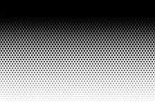 Dot Perforation Texture. Dots Halftone Seamless Pattern. Fade Shade Background. Noise Gradation Border. Black Screentone Diffuse Background. Overlay Points Effect. Abstract Design Comic Prints. Vector