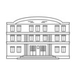 © Svitlana - Building of government vector icon.Outline vector icon isolated on white background building of government .