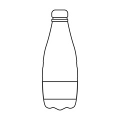 Wall Mural - Plastic bottle vector icon.Cartoon vector icon isolated on white background plastic bottle.