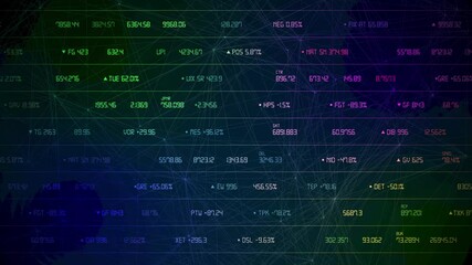 Wall Mural - Data and report statistics, animation with graph diagrams.