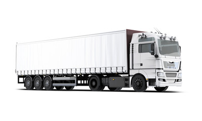 Wall Mural - 3d rendering mock up  Truck