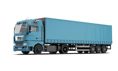 Poster - 3d rendering mock up  Truck