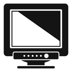 Poster - Pc display icon simple vector. Screen monitor