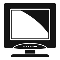 Poster - Monitor technology icon simple vector. Computer screen
