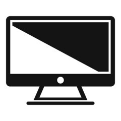 Poster - Internet monitor icon simple vector. Computer screen
