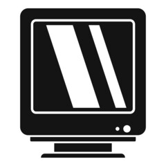 Poster - Macintosh monitor icon simple vector. Computer screen