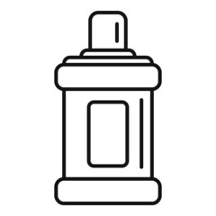 Wall Mural - Mouthwash bottle icon outline vector. Tooth wash