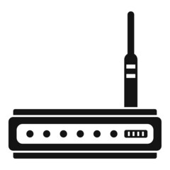 Poster - Network modem icon simple vector. Internet router