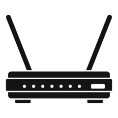 Poster - Antenna modem icon simple vector. Wifi internet