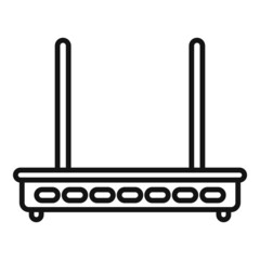 Poster - Router modem icon outline vector. Wifi internet