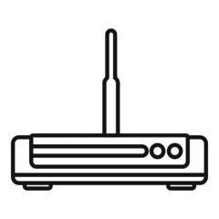 Poster - Broadband modem icon outline vector. Internet router