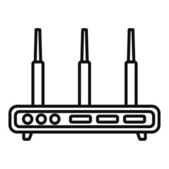 Poster - Switch modem icon outline vector. Wireless device