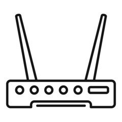 Poster - Wlan modem icon outline vector. Wifi internet
