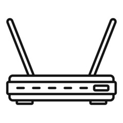 Poster - Antenna modem icon outline vector. Wifi internet