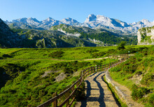 Picturesque Landscape Of Picos De Europa Mountain Range, Spain