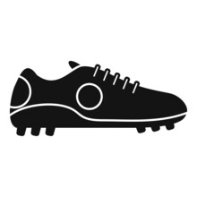 Sport Boot Icon Simple Vector. Soccer Shoe