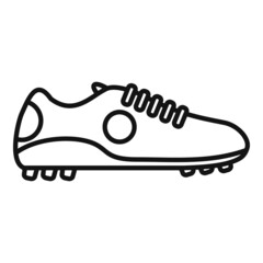 Poster - Sport boot icon outline vector. Soccer shoe