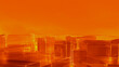 © RocknRoller Studios - Digital Brain Neural Network. Machine Learning Concept with Copy Space. Orange Tech Background. 3D Render.