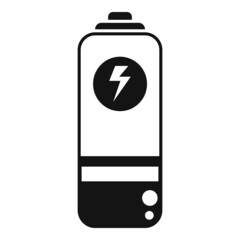 Wall Mural - Eco energy battery icon simple vector. Global disaster