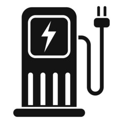 Sticker - Recharge station icon simple vector. Eco factory