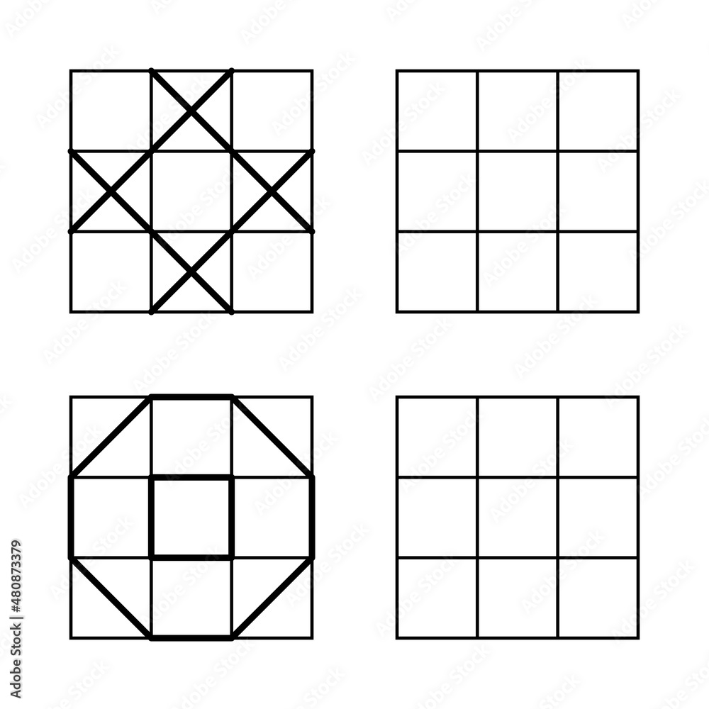 Educational game for children. Drawing kids activity. Handwriting practice. Vector illustration. 