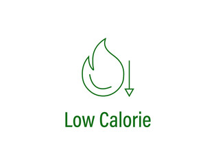 Poster - low-calorie icon vector illustration 