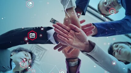 Poster - Partnership of business concept. Business strategy. 