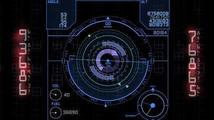 Animated Digital Dashboard.
Visionary dashboard for data analysis. 
Futuristic display of graphs and charts. 
Technological pattern with a computer program dashboard. 
Abstract high tech circuit. 
