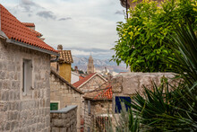 Old Town And St. Dominus Church At Split, Dalmatia, Croatia