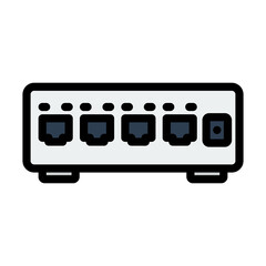 Wall Mural - Ethernet Switch Icon