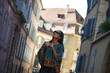 Asian woman sightseeing in the streets of Paris