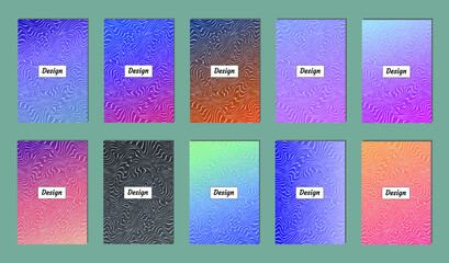 Aufkleber - Abstract modern background. Geometric shapes and lines. Colorful gradient vector texture