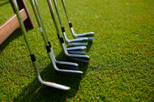 Golf Clubs On The Golf Course