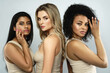 © blackday - Multi-ethnic beauty and friendship. Group of beautiful different ethnicity women.