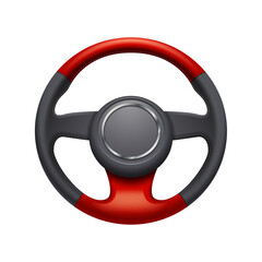 Sticker - Realistic Steering Wheel