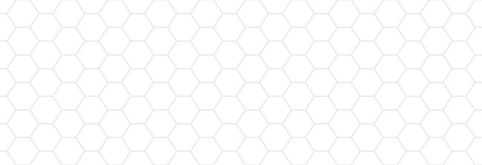 Poster - white abstract honeycomb background banner template vector