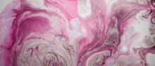 Wild Rose. Magical Painting. Treasury Of Art.Unique Abstract Artwork.Luxury Art In Eastern Style. Artistic Design. Painter Uses Vibrant Paints To Create These Magic Art, With Addition Golden Glitters.