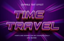 Time Travel 3d Editable Text Effect